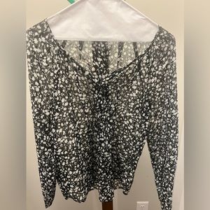 Old Navy sheer long sleeve blouse